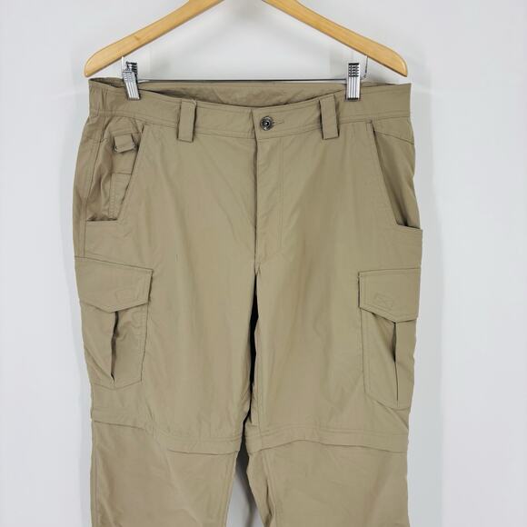 Duluth Trading Men’s No Fly Zone Nylon Pants 36x30 Insect Repellent Cinch Ankle - Picture 2 of 5